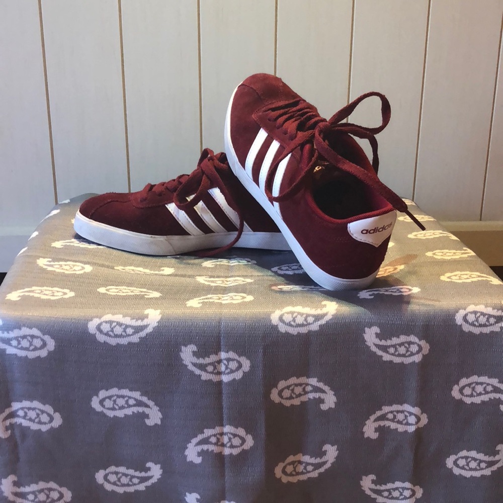 Red adidas neo sneakers